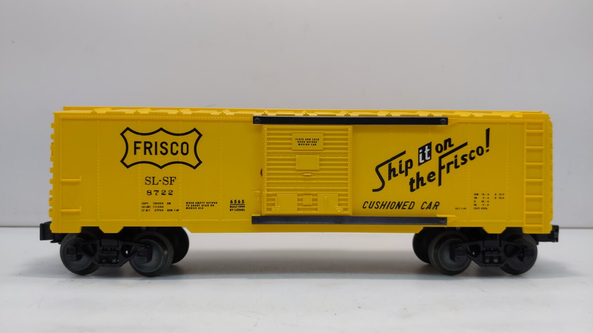 Lionel 6-29266 O Gauge Frisco 6565 Boxcar #8722 LN/Box