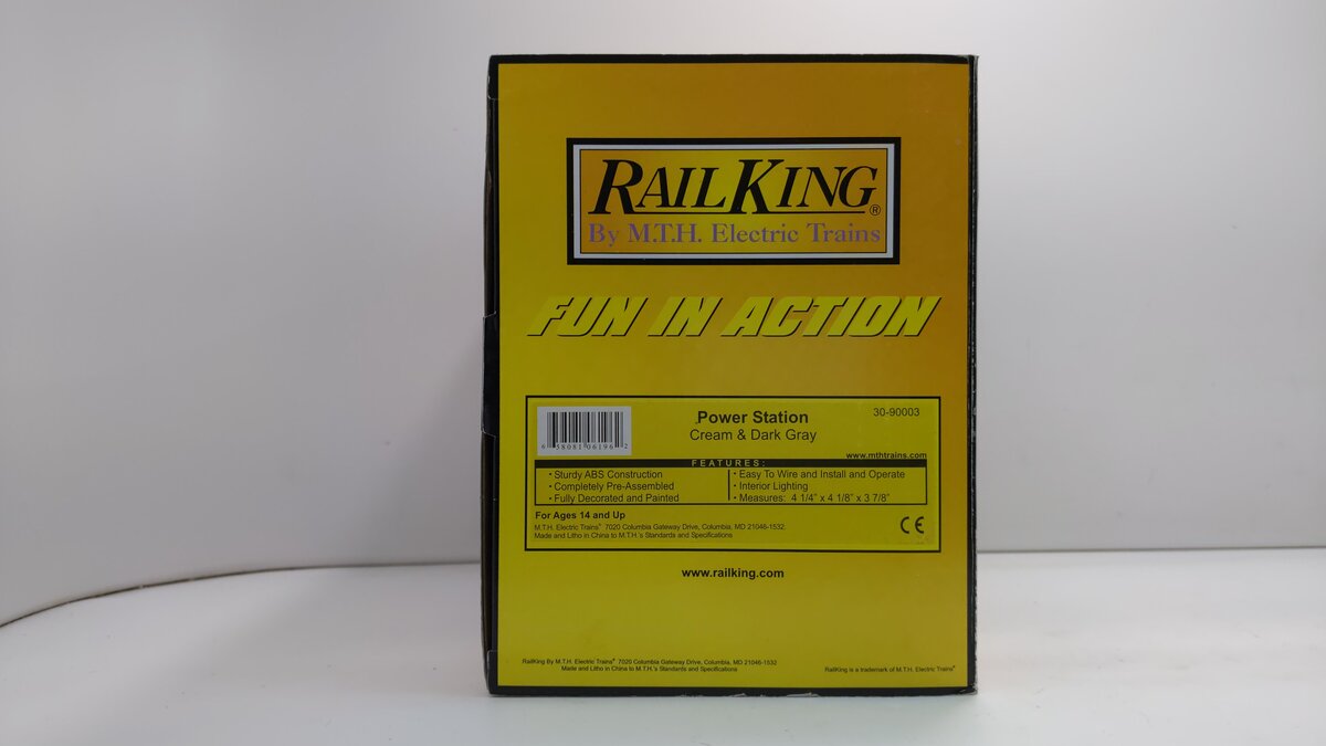 MTH 30-90003 O Cream & Dark Gray Power Station NIB