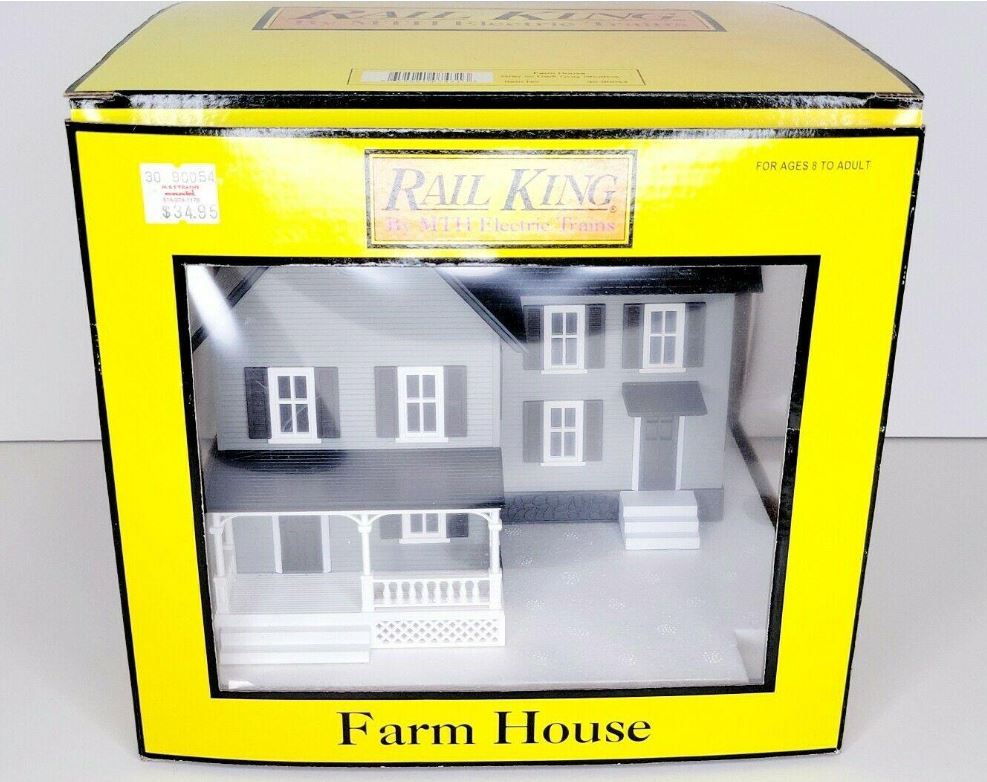 MTH 30-90054 O Gauge Farm House #6 - Gray w/Dark Gray Shutters