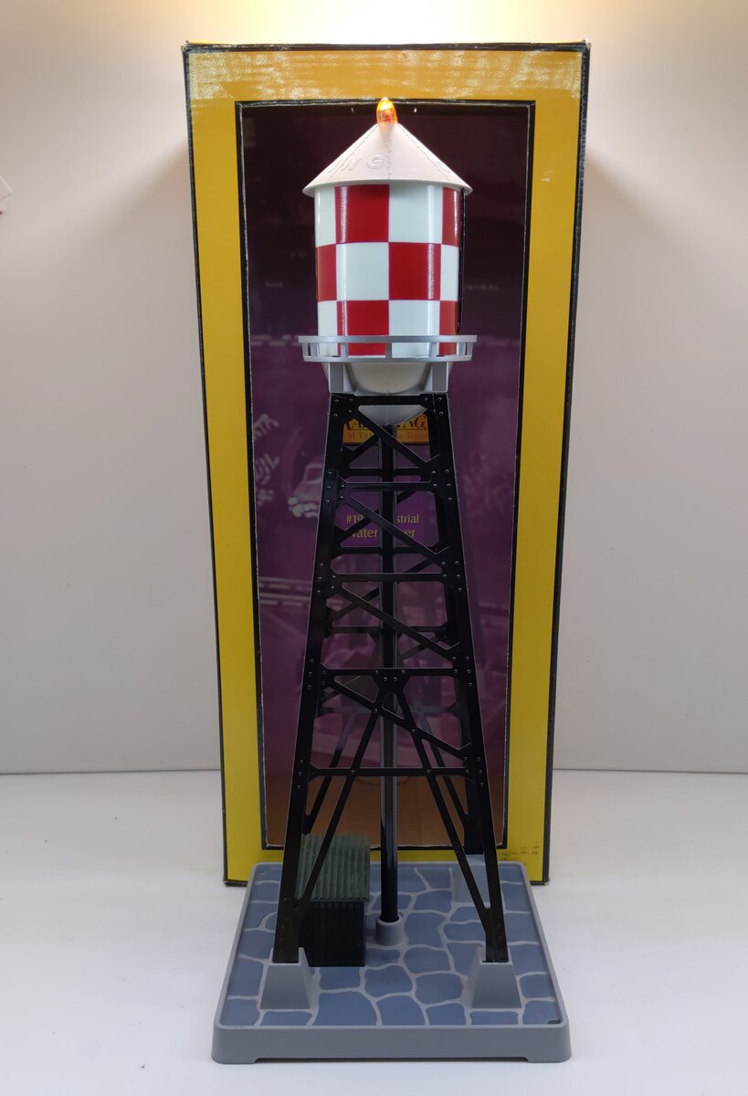 MTH 30-9029 O Gauge #193 Checkerboard Industrial Water Tower LN/Box