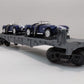 MTH 30-7660 O Gauge MTH Auto Transport Flatcar with Ertl '65 Shelby Cobra's EX/Box