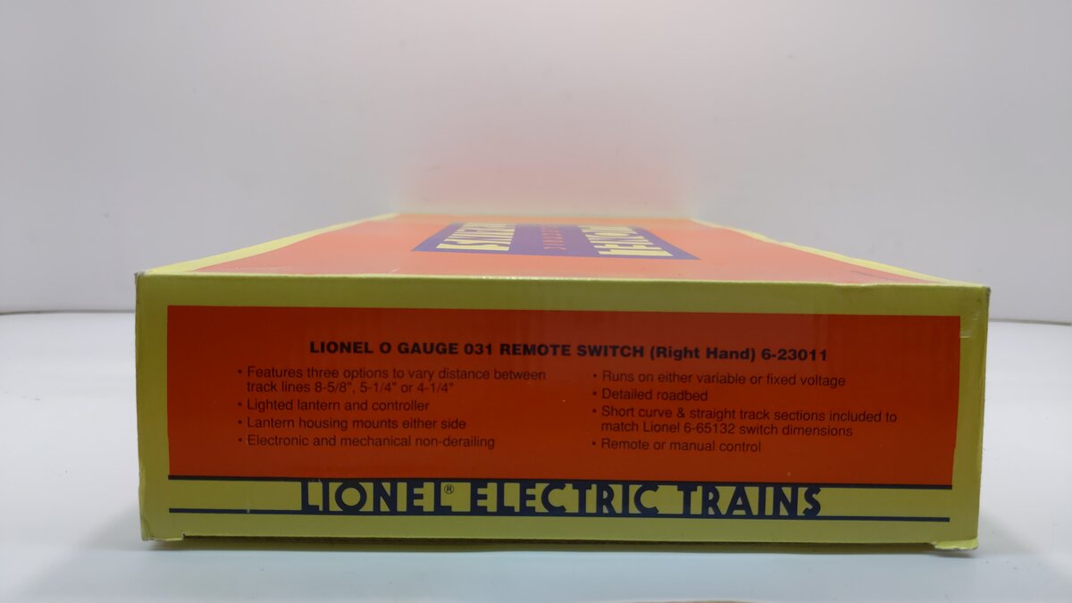 Lionel 6-23011 O O31 Right Hand Remote Control Switch Turnout LN/Box