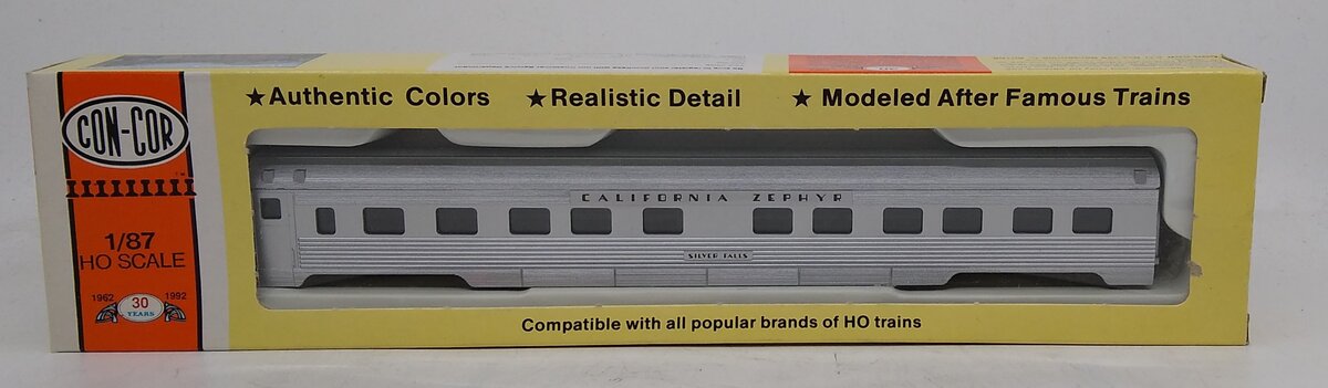 Con-Cor 0001-000796 HO California Zephyr Passenger Car (Silver Falls)