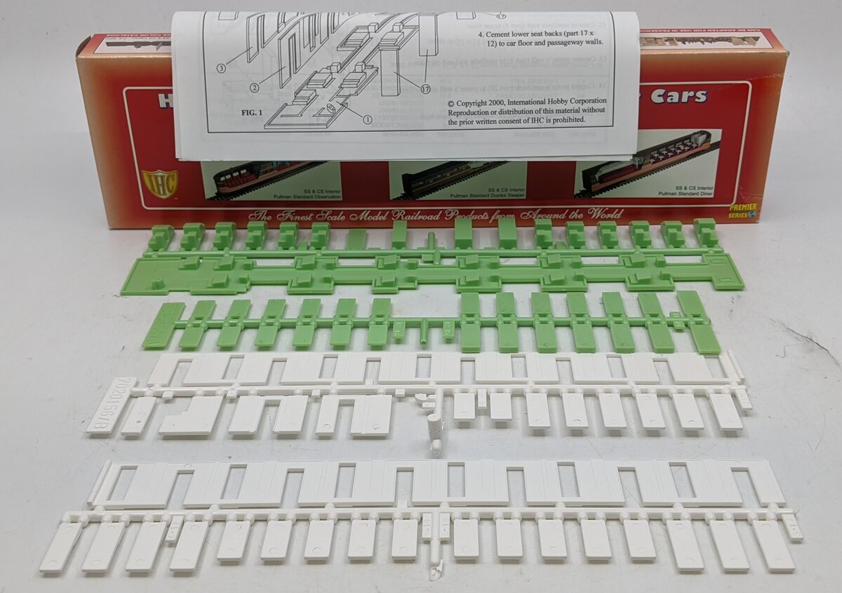 IHC 20156 HO Scale Sleeper Car Interior for Both Smooth and Corrugated Sides