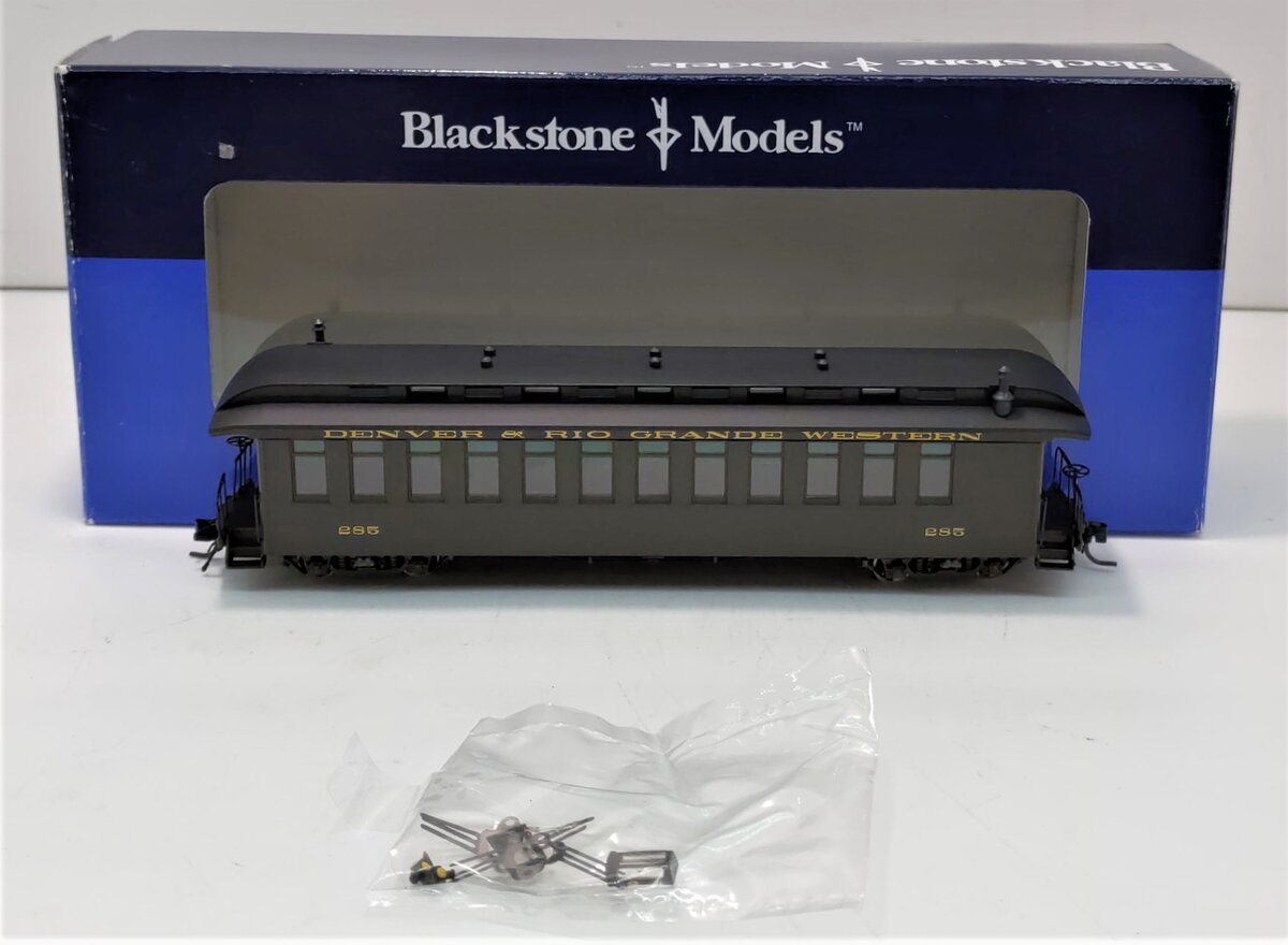 Blackstone Models B350108 HO D&RGW Open Platform Pullman Passenger Coach #285