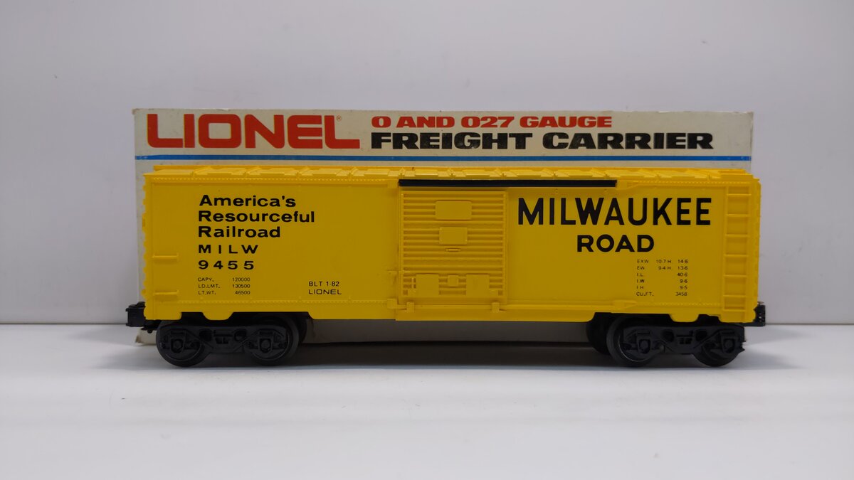 Lionel 6-9455 O Gauge Milwaukee Road Boxcar LN/Box