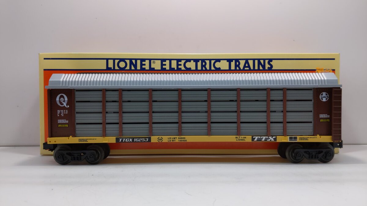 Lionel 6-16253 O Gauge Santa Fe Auto Carrier Car with Screens #16253 LN/Box