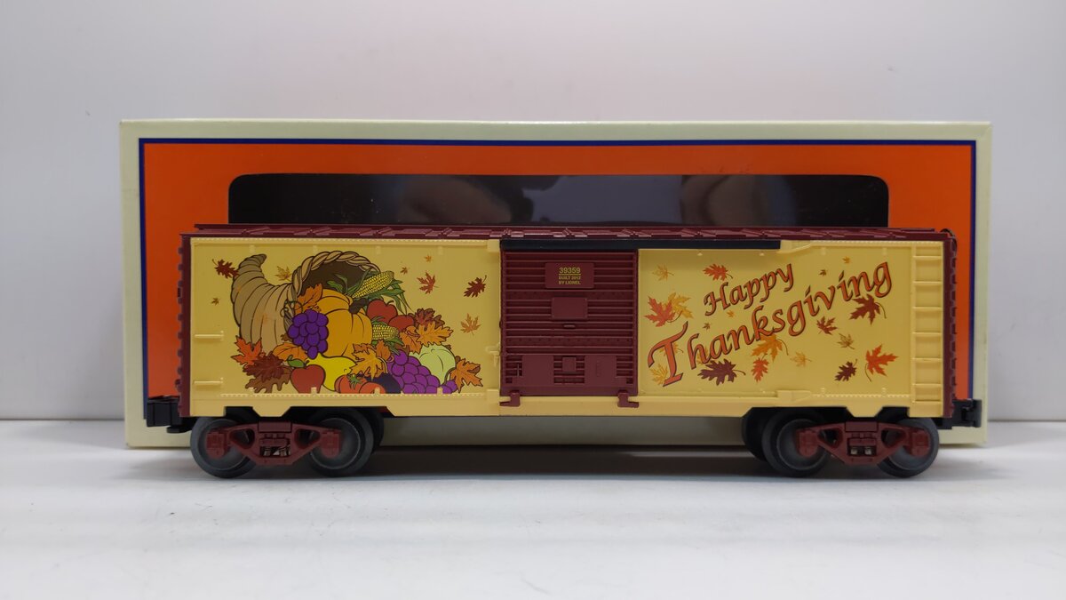 Lionel 6-39359 O Gauge Thanksgiving Holiday 2012 Boxcar LN/Box