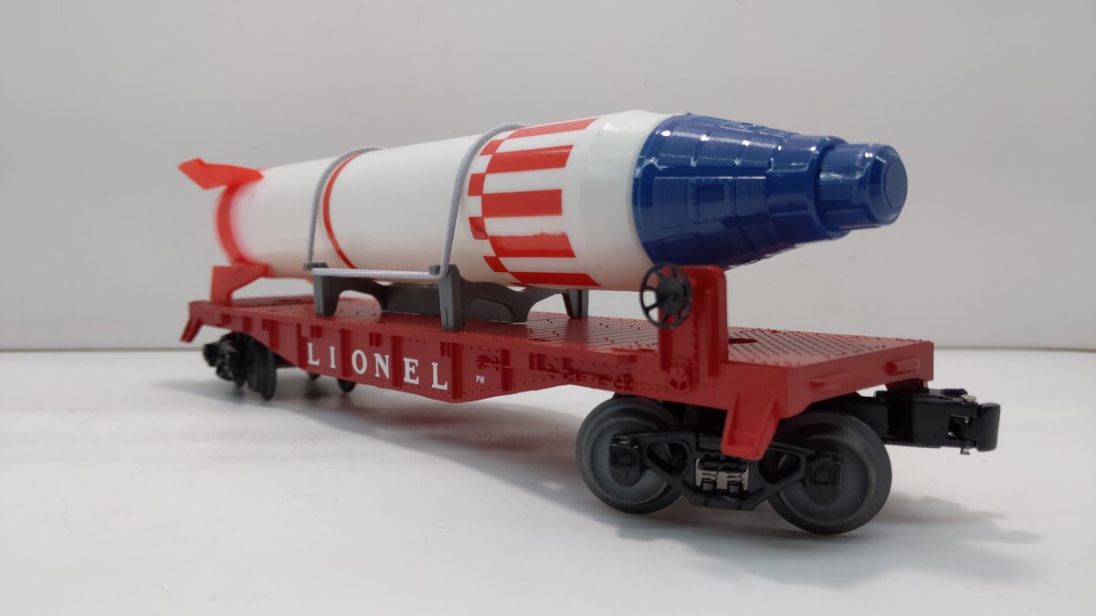 Lionel 6-26025 O Gauge PWC Lionel Flat Car With Rocket PWC LN/Box
