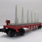 Lionel 6-39458 O Gauge PWC Red Flatcar #6844 with 6 Missiles