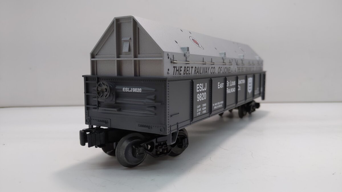 Lionel 6-26913 O Gauge East St. Louis Junction Gondola W/ Coil Covers #9820 LN/Box