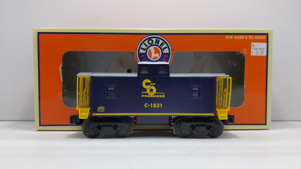 Lionel 6-26581 Chesapeake & Ohio Caboose #C-1831 NIB
