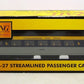 MTH 30-6142 Chesapeake & Ohio O27 Streamline Coach Car LN/Box