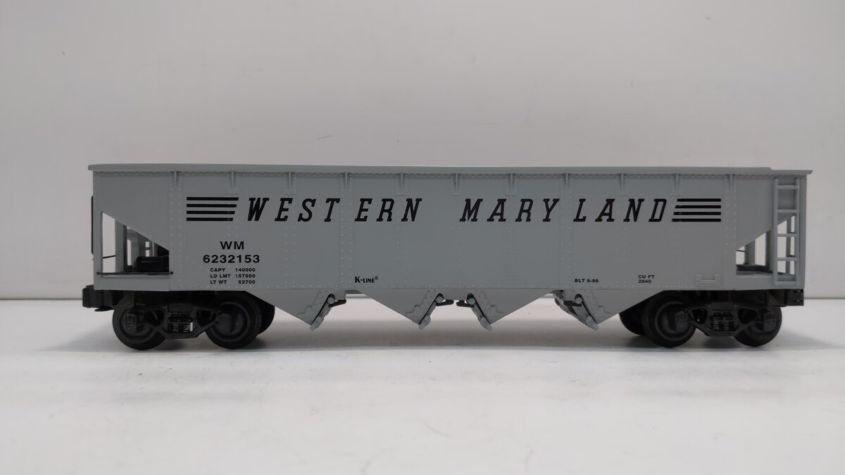K-Line K623-2153 O Western Maryland Die-Cast Hopper #6232153 LN/Box