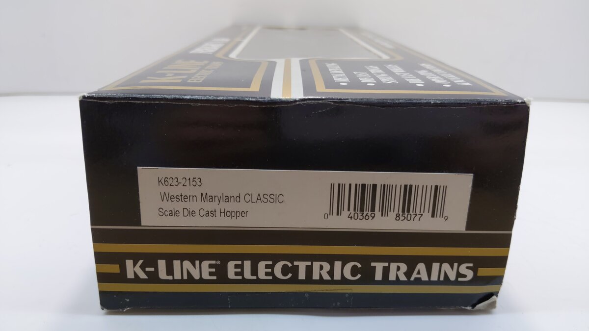K-Line K623-2153 O Western Maryland Die-Cast Hopper #6232153 LN/Box
