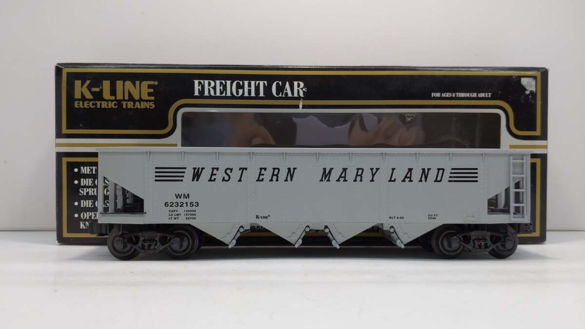 K-Line K623-2153 O Western Maryland Die-Cast Hopper #6232153 LN/Box