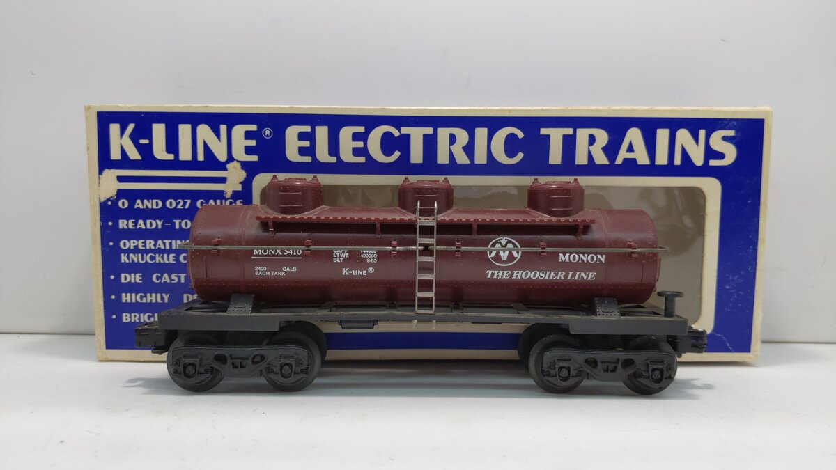 K-Line K5410 O Gauge Monon Triple Dome Tank Car LN/Box