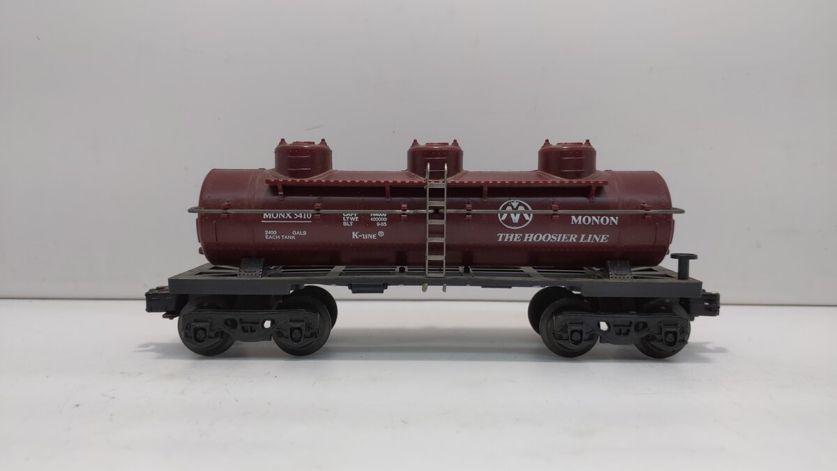 K-Line K5410 O Gauge Monon Triple Dome Tank Car LN/Box