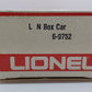 Lionel 6-9752 O Gauge Louisville and Nashville Boxcar LN/Box