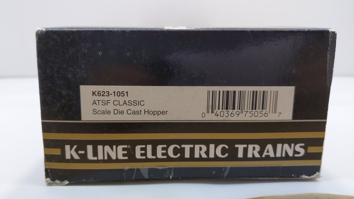 K-Line K623-1051 O Gauge ATSF Diecast Hopper Car #6231051 LN/Box