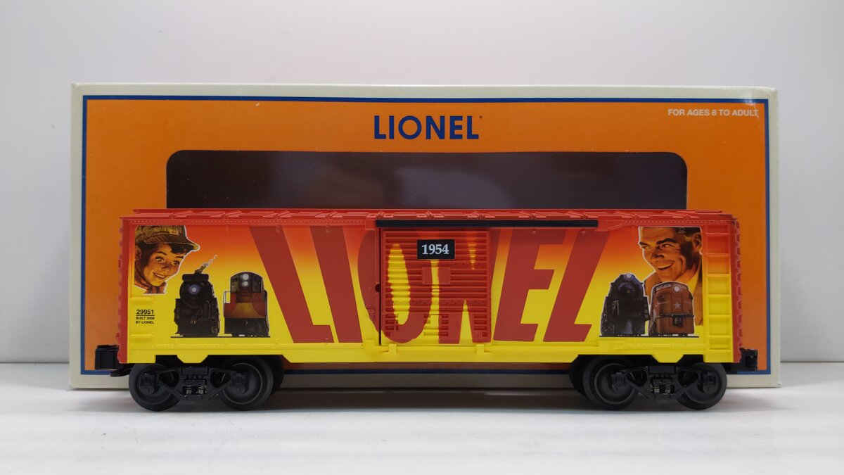 Lionel 6-29951 O Gauge 1954 Lionel Art Boxcar #4 LN/Box