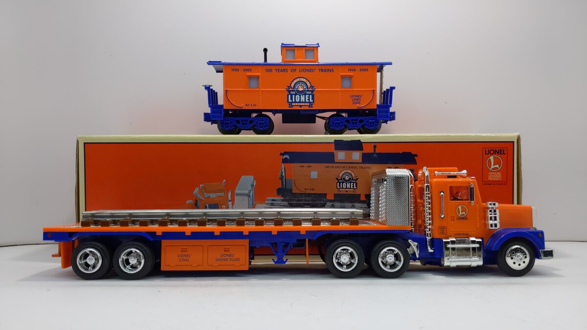 Lionel TMT-18405 O Gauge Flatbed Toy Truck with Operating Lights