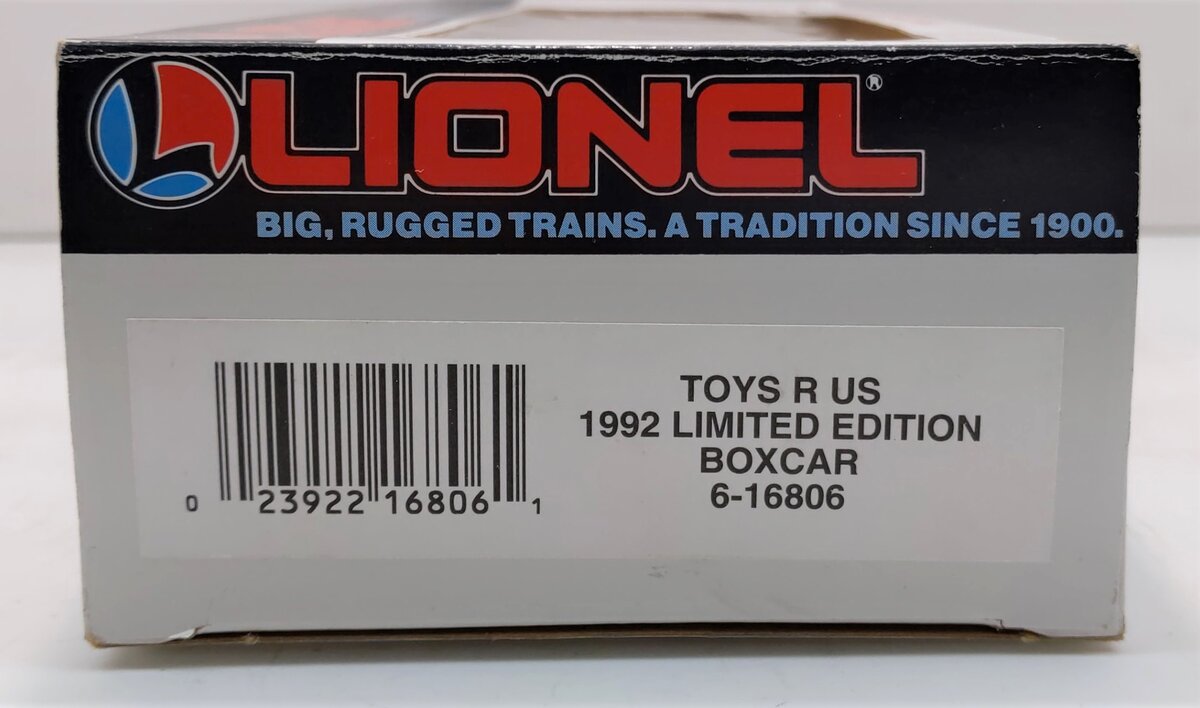 Lionel 6-16806 O Gauge Toys 'R' Us Boxcar LN/Box