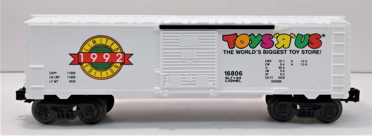 Lionel 6-16806 O Gauge Toys 'R' Us Boxcar LN/Box