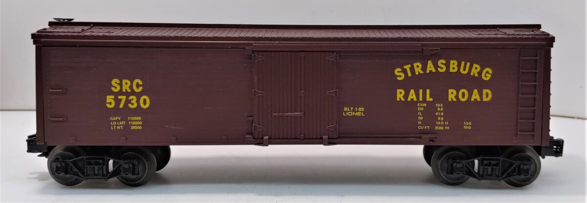 Lionel 6-5730 O Gauge Strasburg Railroad Woodside Reefer Car EX/Box