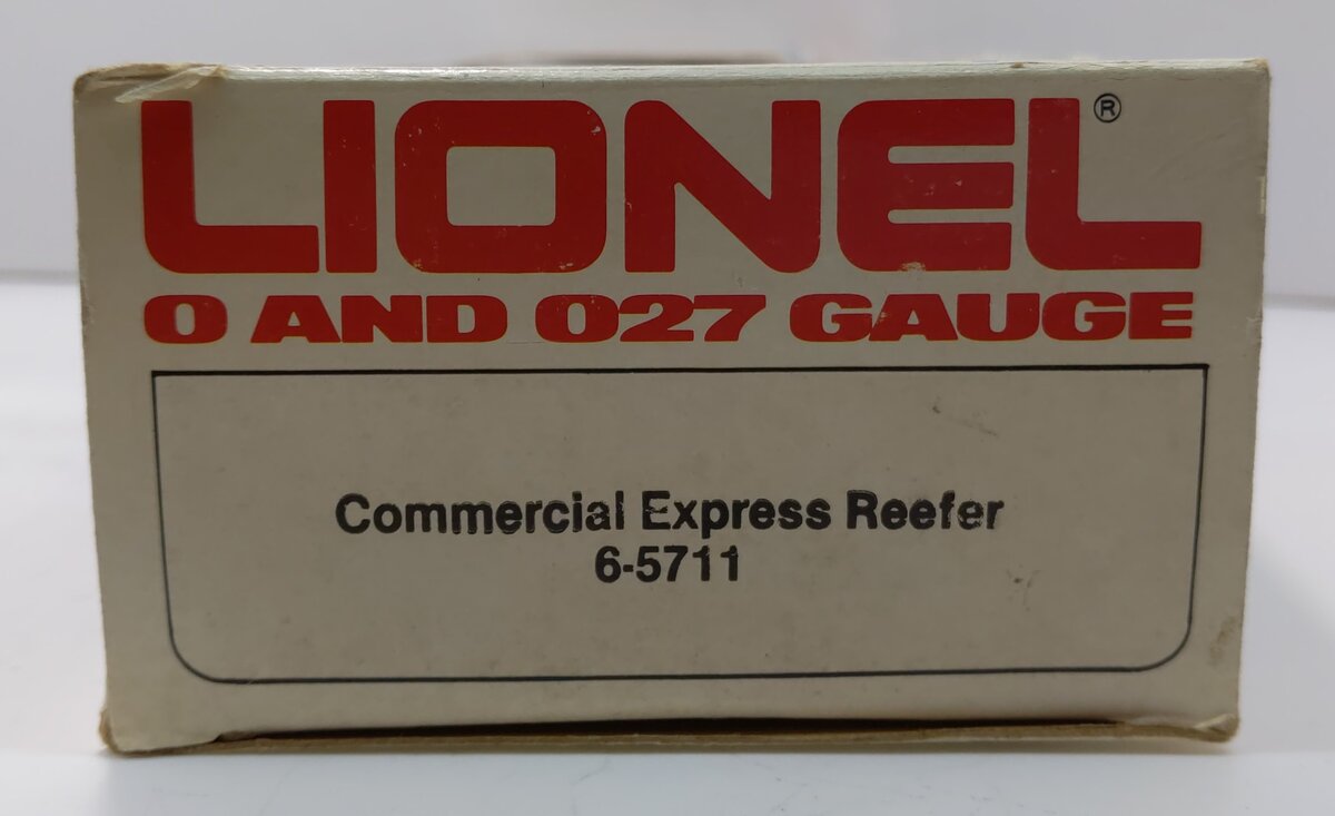 Lionel 6-5711 O Gauge Commercial Express Woodside Reefer Car LN/Box