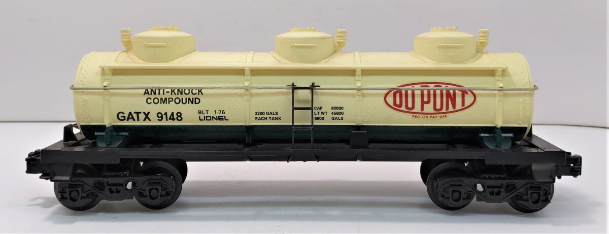 Lionel 6-9148 O Gauge DuPont Triple Dome Tank Car #9148 LN/Box
