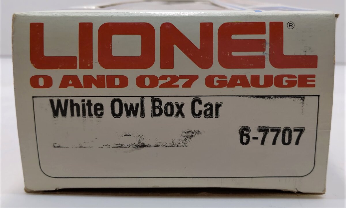 Lionel 6-7707 O Gauge White Owl Cigar Boxcar EX/Box
