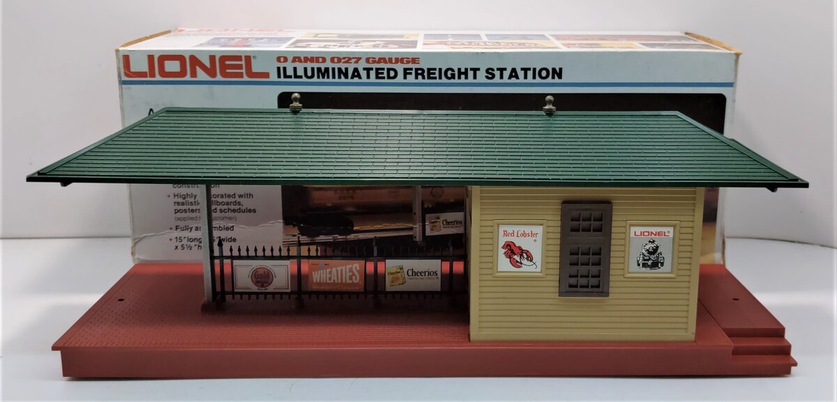 Lionel 6-2129 O Gauge Illuminated Freight Station LN/Box