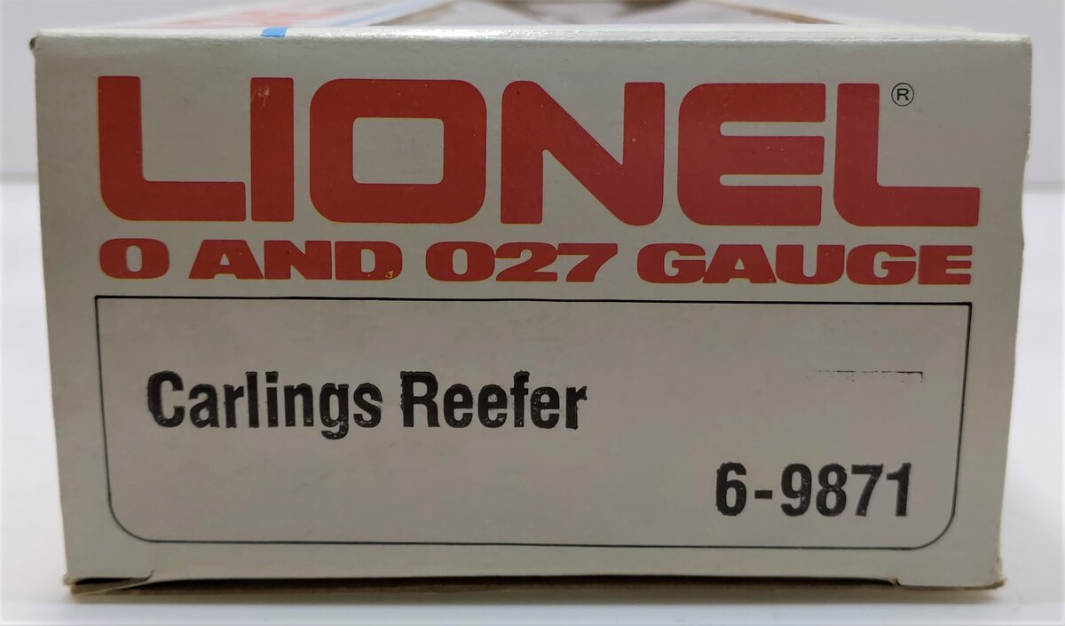 Lionel 6-9871 O Gauge Carling Black Label Beer Billboard Reefer Car EX/Box
