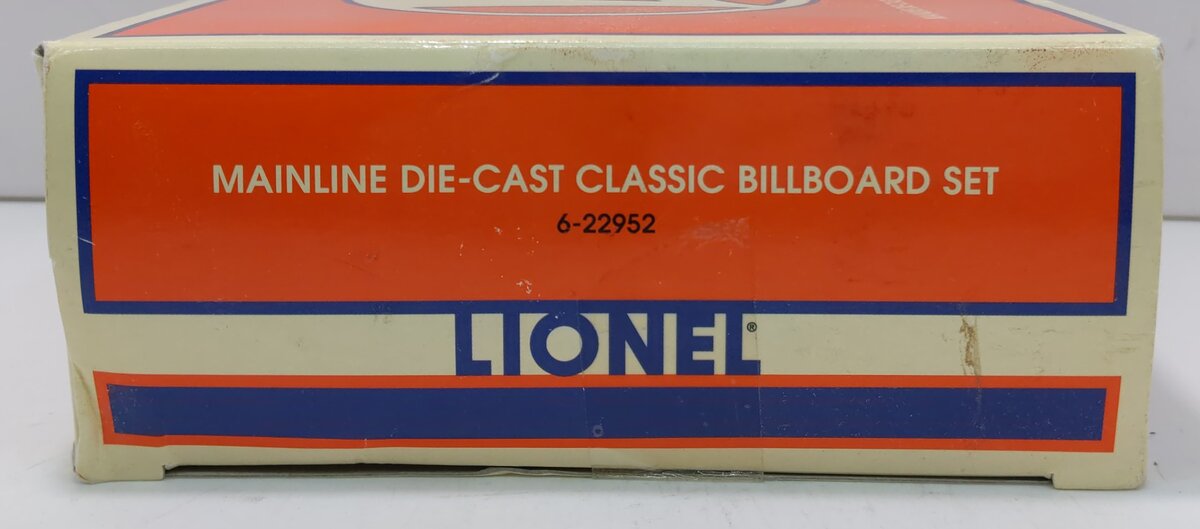 Lionel 6-22952 O Scale Diecast Classic Billboard Set (Set of 3) MT/Box