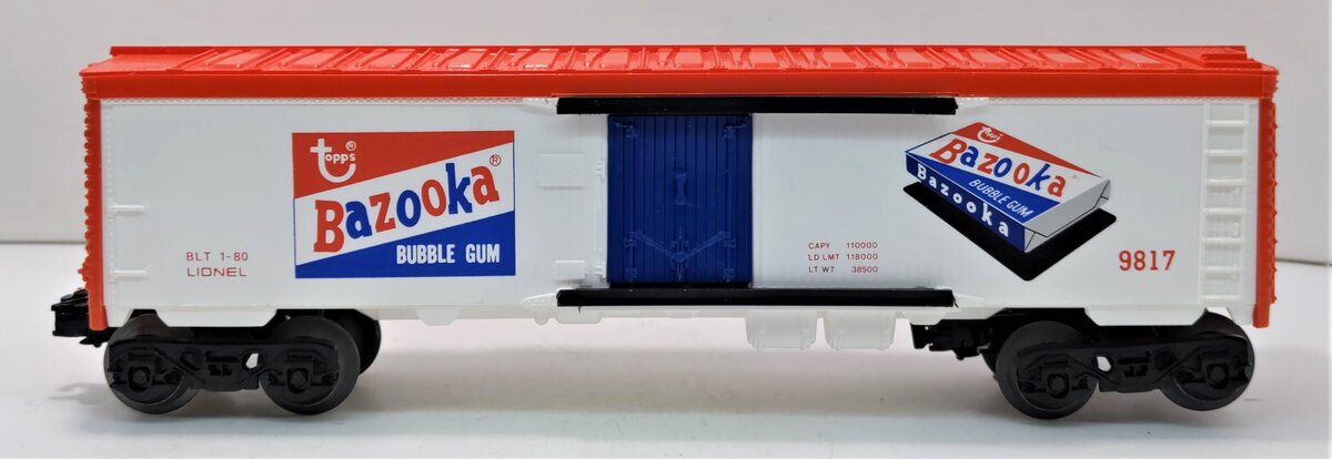Lionel 6-9817 O Gauge Bazooka Bubble Gum Billboard Reefer #9817 LN/Box