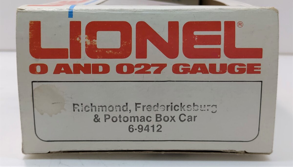 Lionel 6-9412 O Gauge Richmond, Fredericksburg, & Potomac Boxcar
