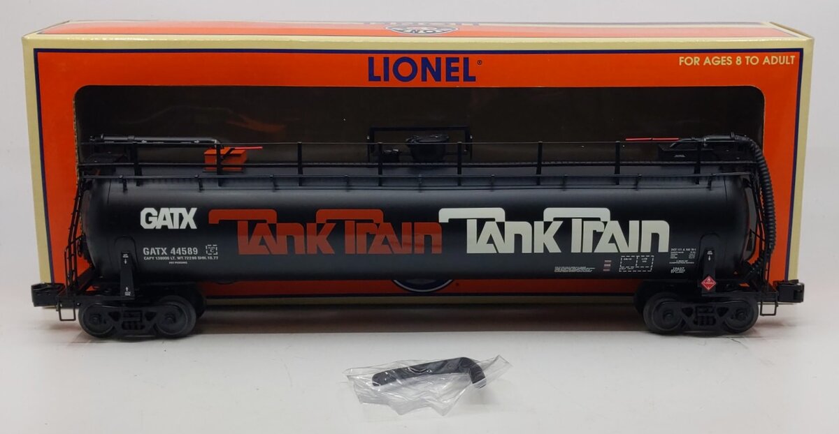 Lionel 6-19637 O Gauge GATX Tank Train Intermediate Car #44589 LN/Box