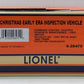 Lionel 6-28479 O Christmas Early Era Inspection Vehicle LN/Box