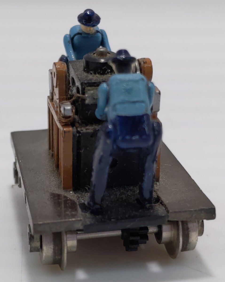 Bachmann 1320 HO Blue Gandy Dancer Electrically Powered Hand Car EX/Box