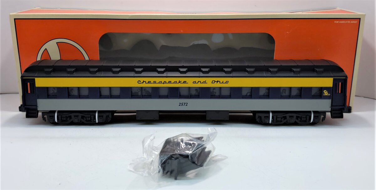 Lionel 6-19089 O Chesapeake & Ohio Heavyweight Passenger Car #2572 LN/Box
