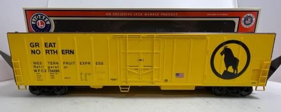 Lionel LCCA O Gauge Great Northern Western Fruit Express Reefer Car #724295 LN/Box