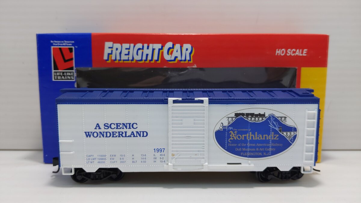 Life Like 8584 HO Scale Northlandz 40' Box Car #1997 LN/Box