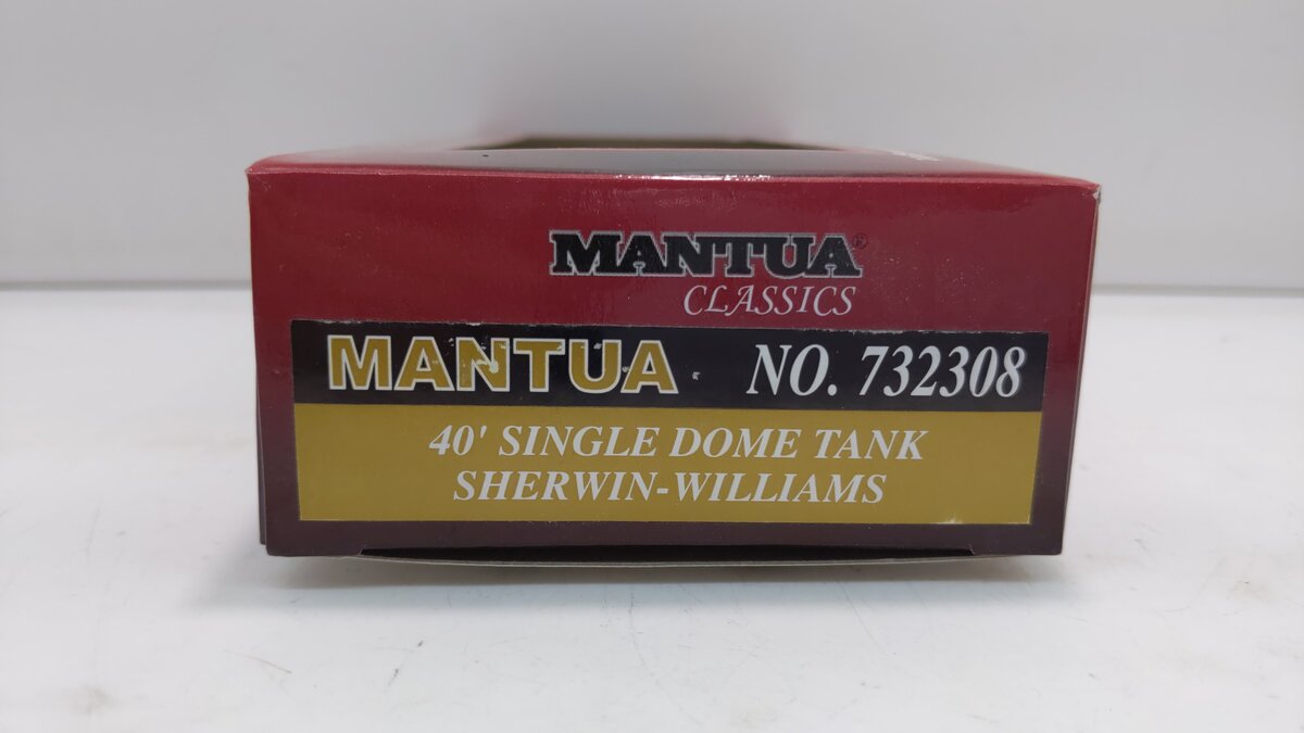 Mantua 732308 HO Scale Sherwin-Williams 40' Single Dome Tank Car #105 LN/Box