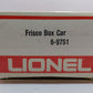 Lionel 6-9751 O Gauge Frisco Boxcar LN/Box