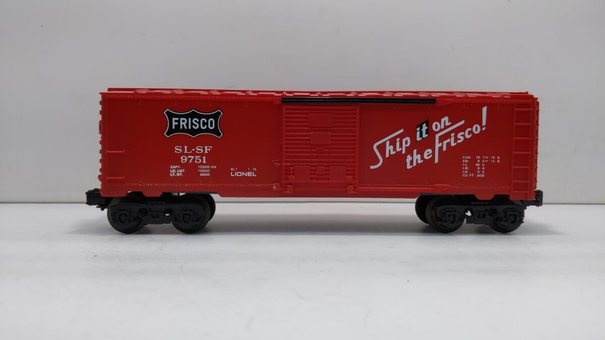 Lionel 6-9751 O Gauge Frisco Boxcar LN/Box