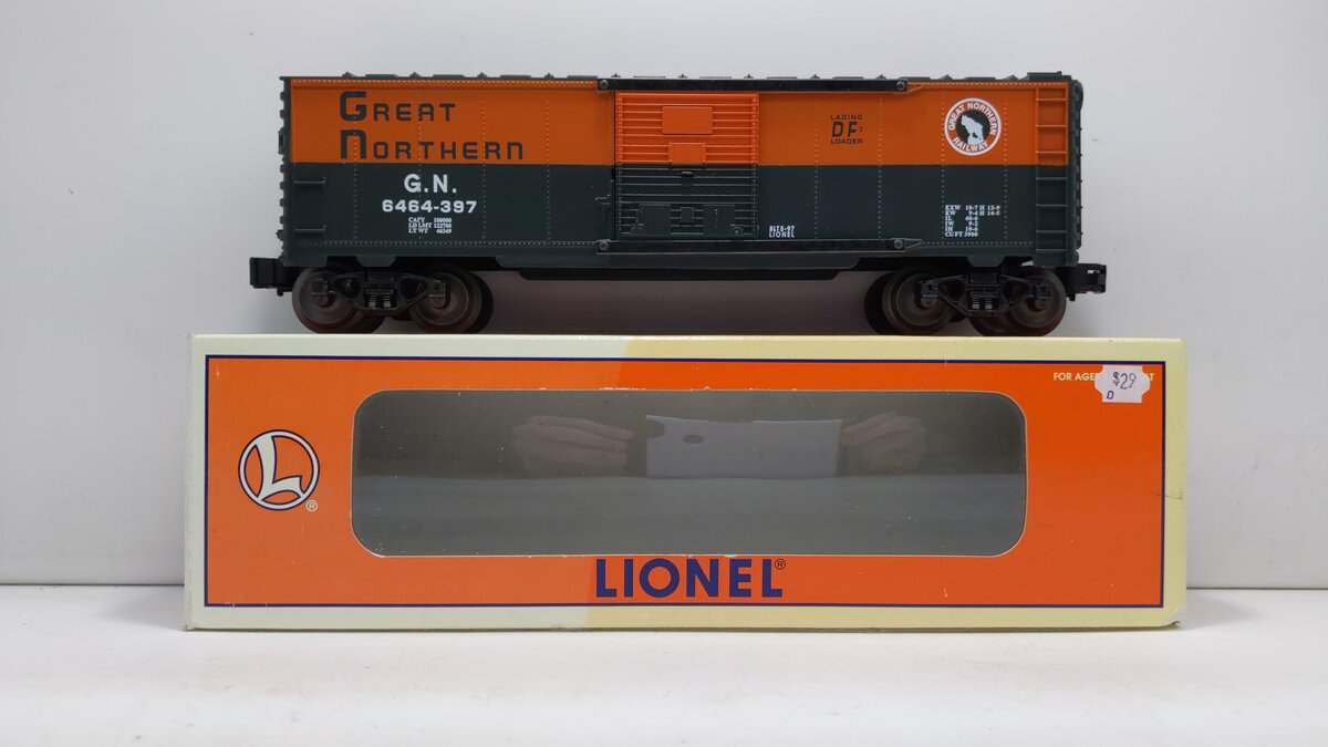 Lionel 6-19291 O Gauge Great Northern Boxcar #6464-397 LN/Box