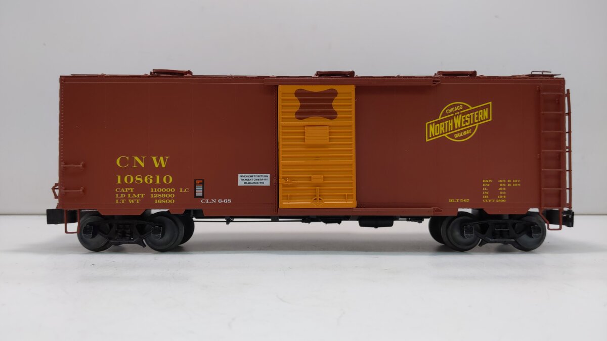 Lionel 2126081 O CNW 40' Roof Hatch Boxcar #108610 LN/Box