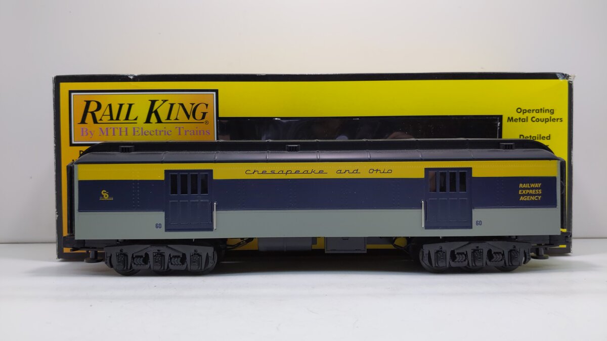 MTH 30-6248-1 O Gauge Chesapeake & Ohio Madison Baggage Passenger Car #60 LN/Box