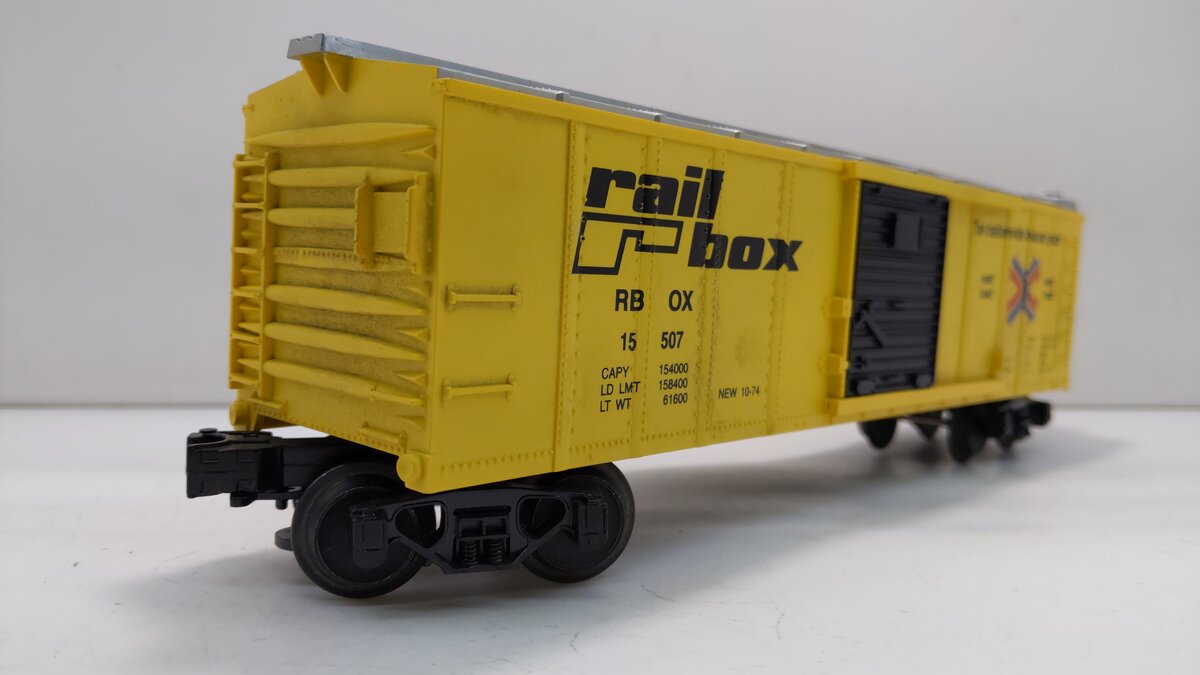 MTH 30-7409-0 O Gauge Railbox Semi-Scale Boxcar #15507 LN/Box